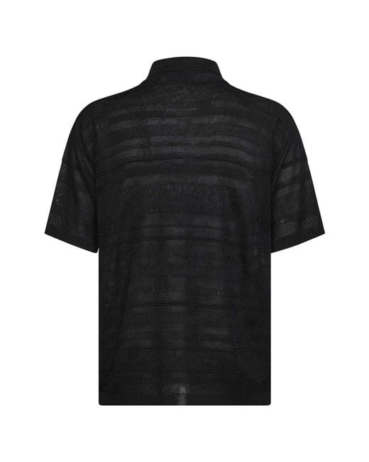 Laneus Black Polo Shirts for men