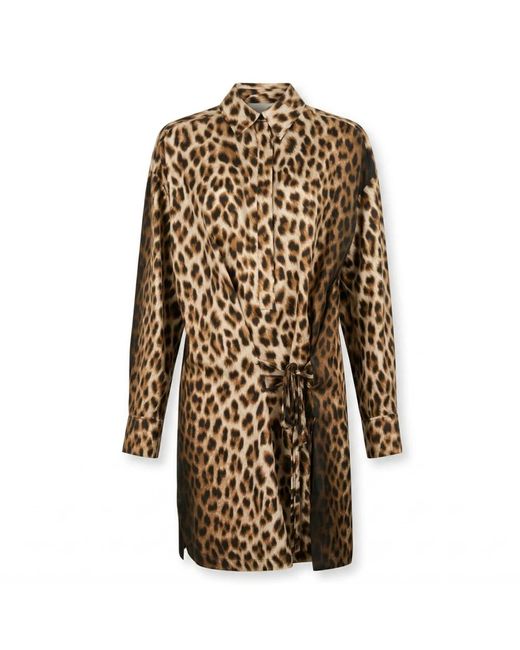 Sportmax Brown Shirt Dresses