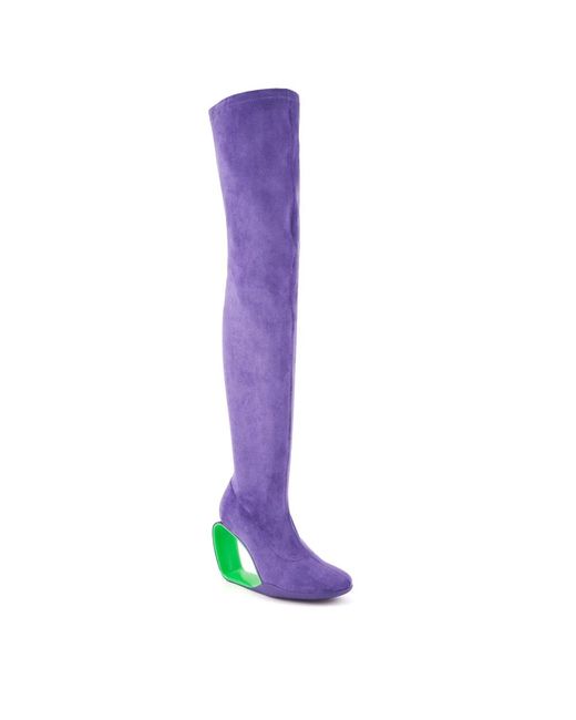 United Nude Purple Over-knee boots