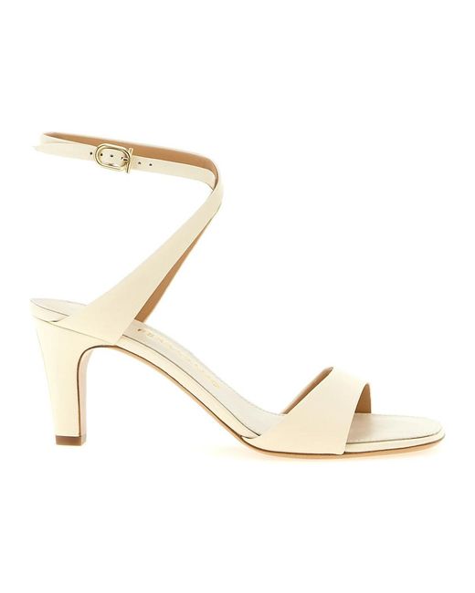 Ferragamo Metallic High Heel Sandals