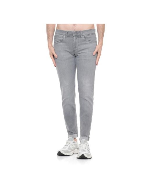 Dondup Gray Slim-Fit Jeans for men