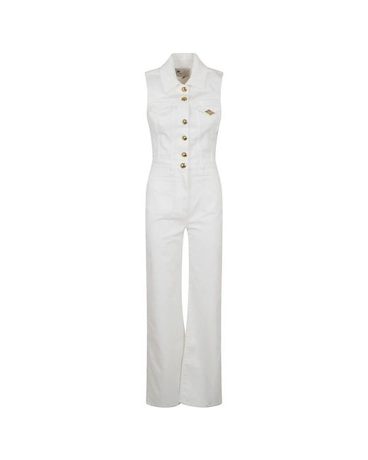 Elisabetta Franchi White Jumpsuits