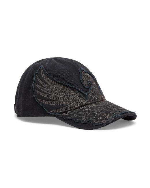 DIESEL Black Hats & Caps for men