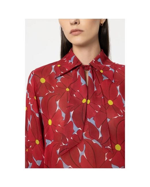 Luisa Cerano Blouse in het Red