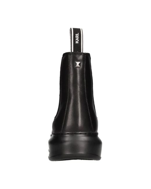 Karl Lagerfeld Black Chelsea Boots for men