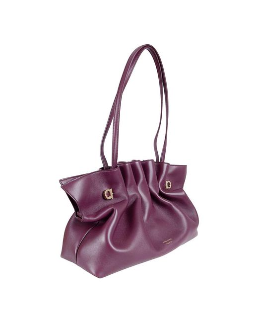Ferragamo Purple Shoulder Bags