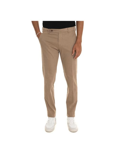 BERWICK 1707 Gray Chinos for men