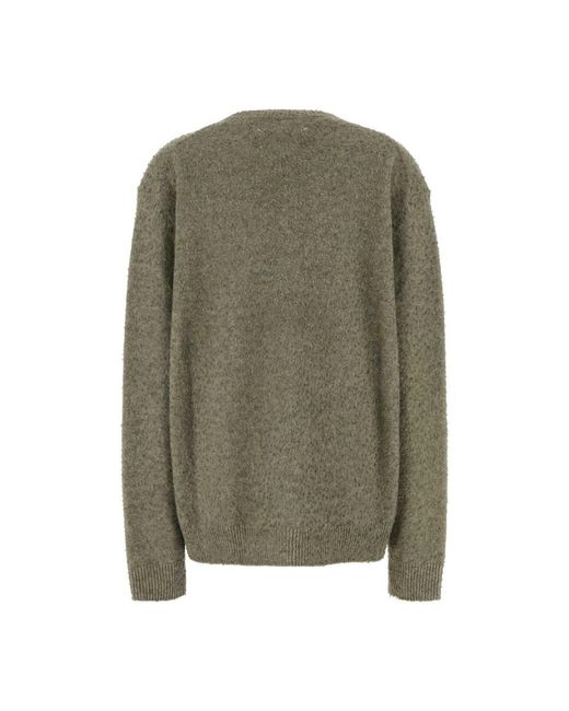 Maison Margiela Green V-Neck Knitwear