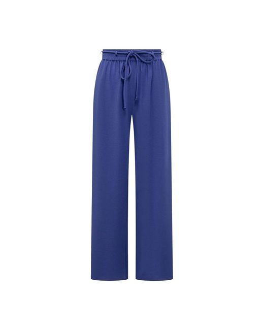 Emporio Armani Blue Wide Trousers