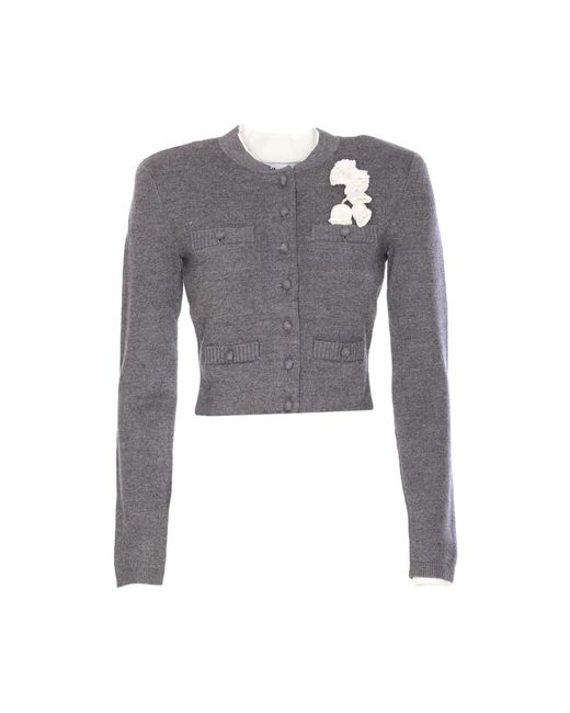 Self-Portrait Gray Cardigans