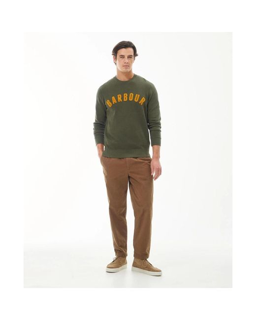 Barbour Green Prep Logo Sweatshirt for men