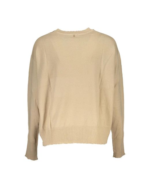 Round-Neck Knitwear di Patrizia Pepe in Natural