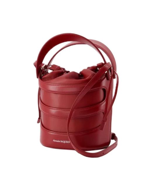 Alexander McQueen Red Bucket Bags