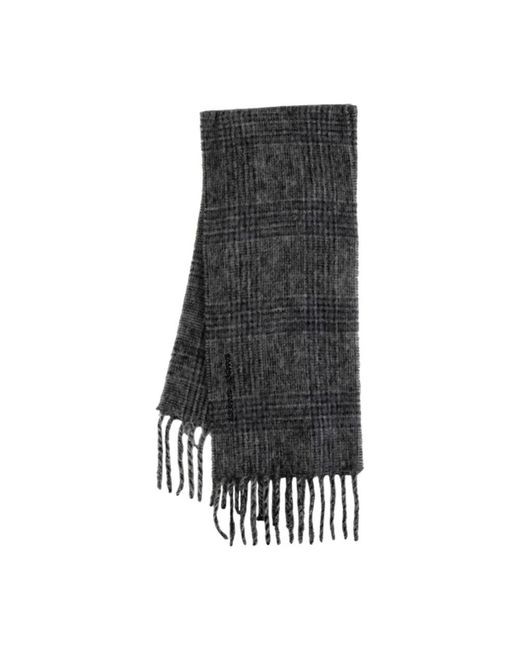 Samsøe & Samsøe Accessoires ,Grijs ,Wol Mohair Wol Grijs Sjaal in het Gray