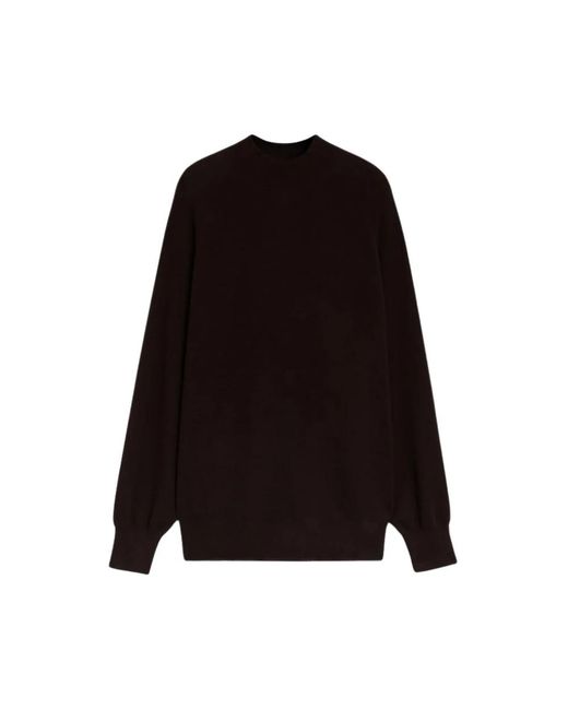 Aspesi Hoodies & Sweatvesten ,Zwart ,Wol Merino Wollen Coltrui in het Black