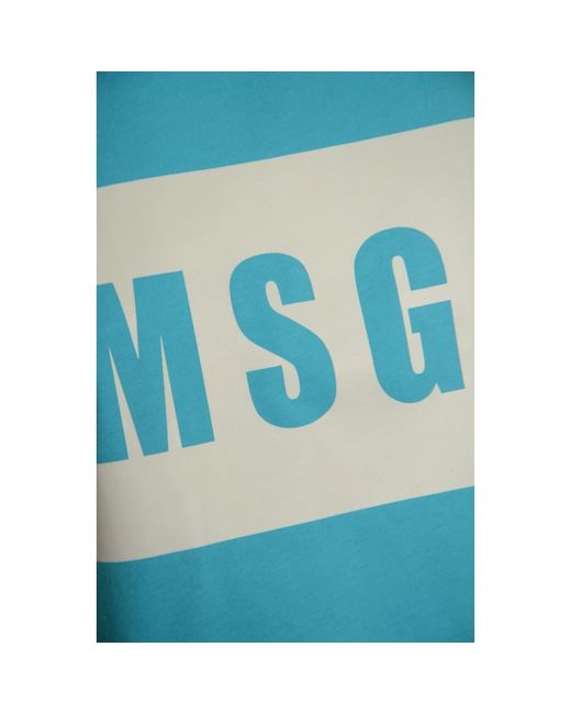 MSGM Blue Blaue t-shirts und polos kollektion