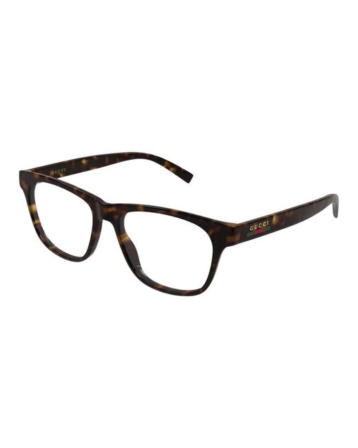 Gucci Square Optical Frame in het Black voor heren