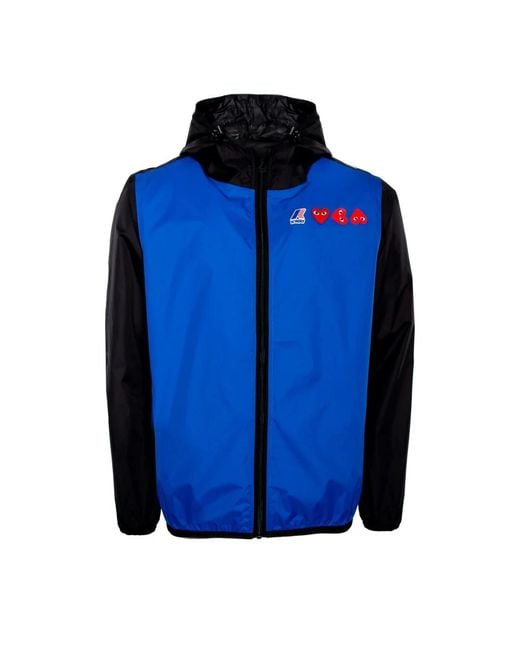 COMME DES GARÇONS PLAY Blue Light Jackets for men