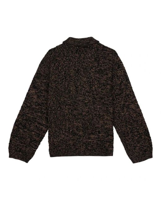 Brain Dead Waffle Pullover Sweater in het Black voor heren