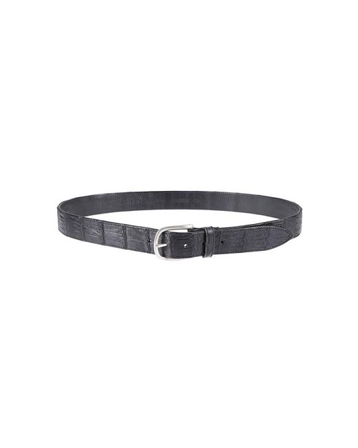 Orciani Accessoires ,Zwart ,Leer Classic Cocco Coda Color Riem in het Blue voor heren