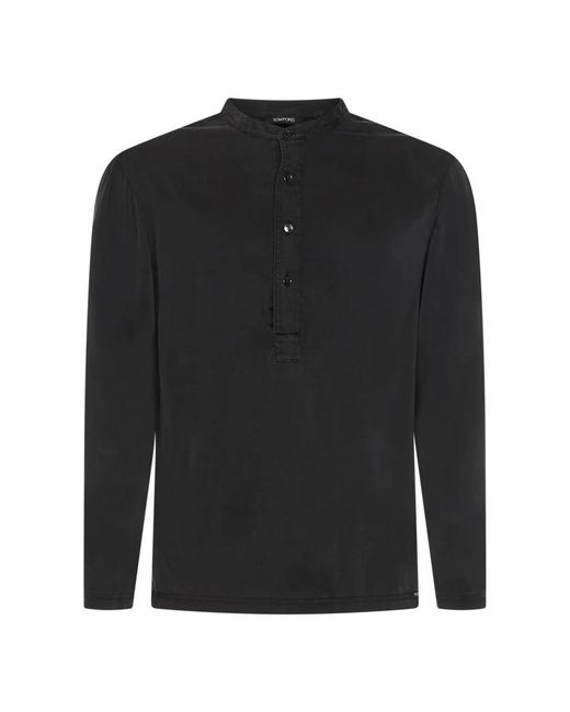 Tom Ford Black Long Sleeve Tops for men