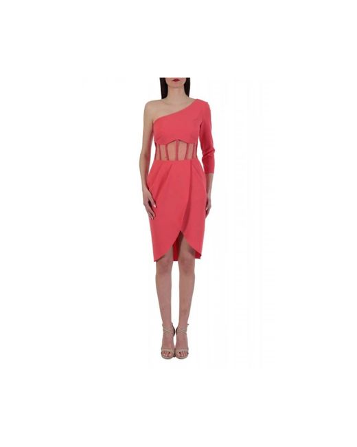 Elisabetta Franchi Red Midi Dresses