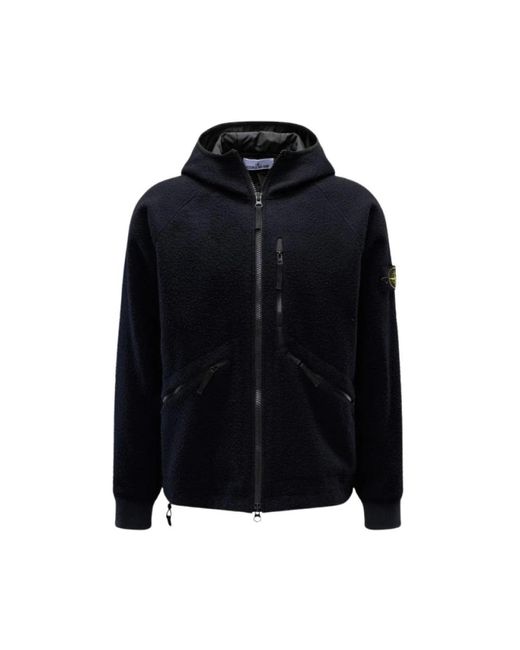 Stone Island Black Winter Jackets for men