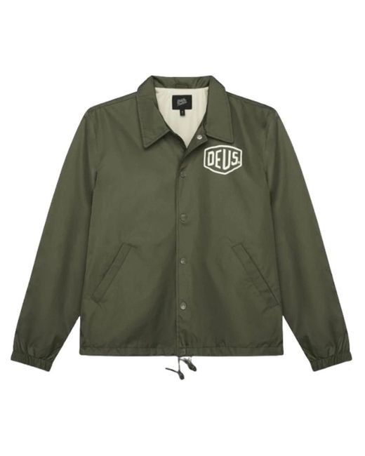 Deus Ex Machina Jassen ,Groen ,Polyester Harajuku Coach Jacket in het Green voor heren