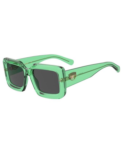 Chiara Ferragni Green Sunglasses