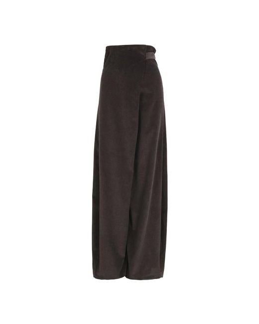 Cortana Black Tapered Trousers