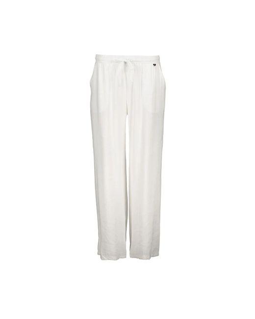 Straight Trousers Amélie & Amélie de color White