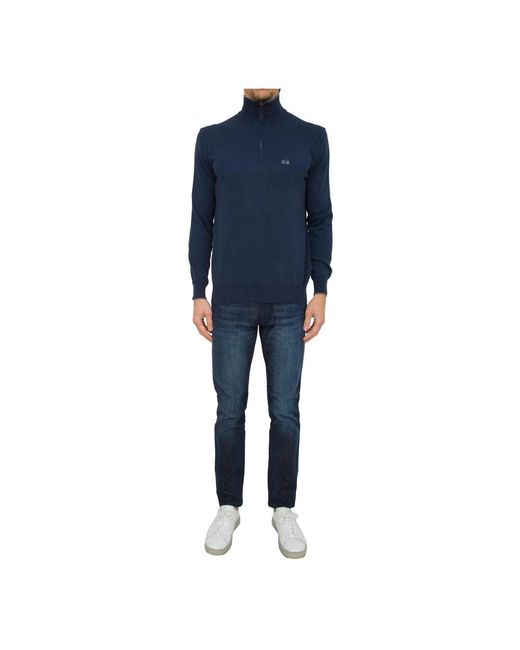 La Martina Blue Turtlenecks for men