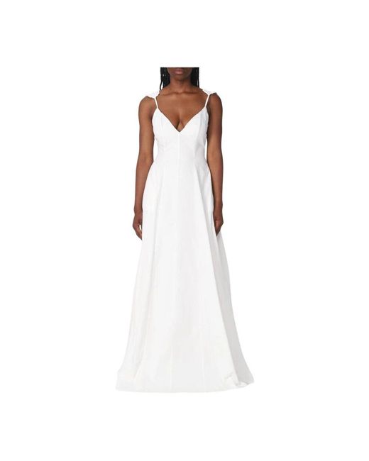 ANDREA IYAMAH White Elegantes Weißes Maxikleid