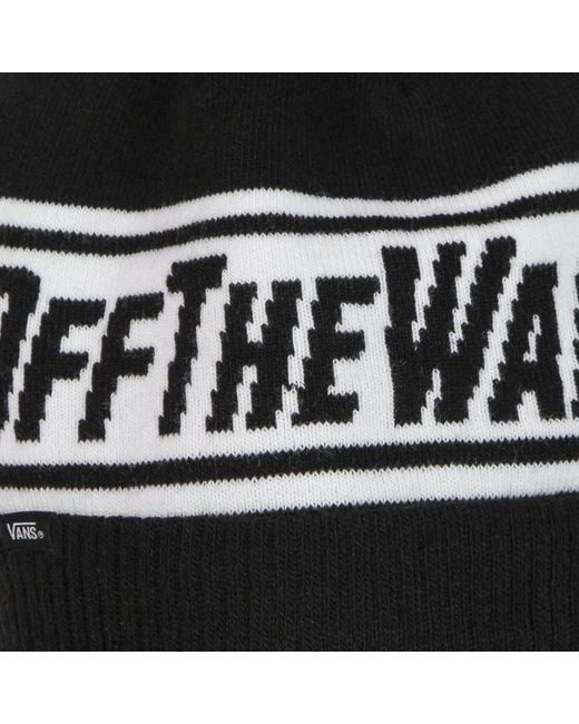 Vans Accessoires ,Zwart ,Nylon Pom Pom Muts Zwart/Wit in het Black voor heren