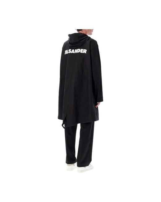 Jil Sander Black Parkas for men