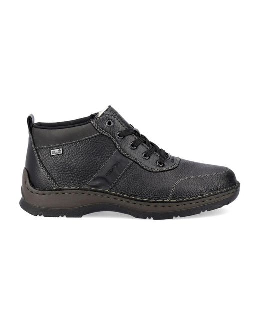 Rieker Black Lace-Up Boots for men