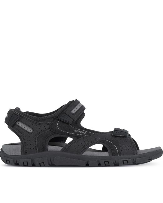 Geox Uomo Sandal Strada Stone in Black für Herren