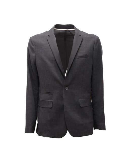 Paolo Pecora Wollmischjacke Mit Glänzender Wendbar in Black für Herren