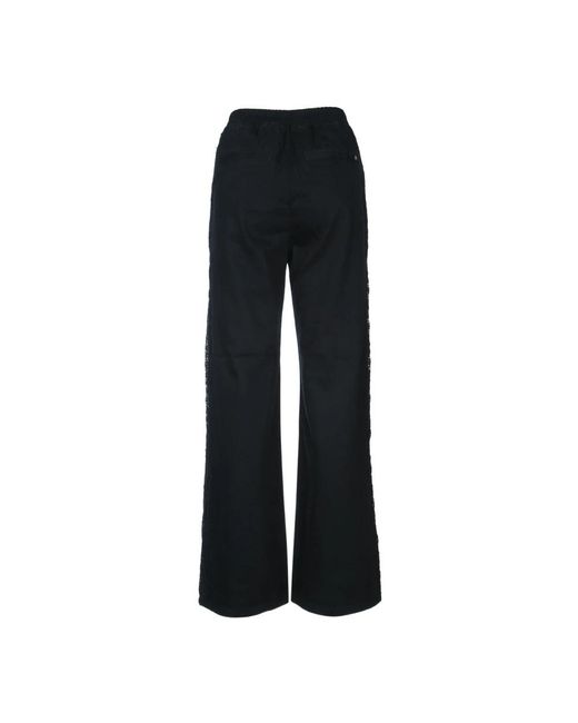 Pinko Broeken ,Zwart ,Denim Denim Jeans Met Kanten Zijband in het Black