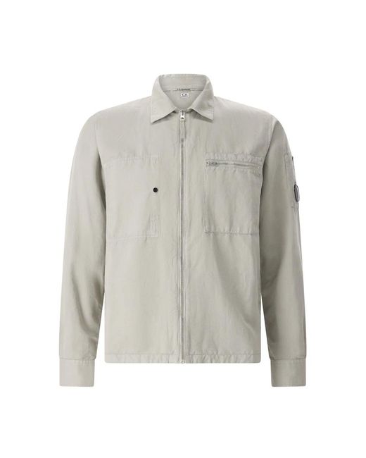 C P Company Gray Light Jackets for men