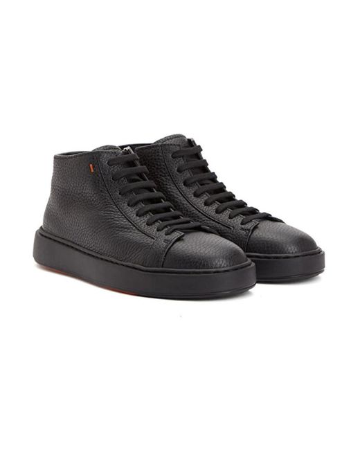 Santoni Black Sneakers for men