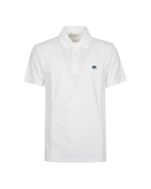Etro Pegaso Polo in het White voor heren