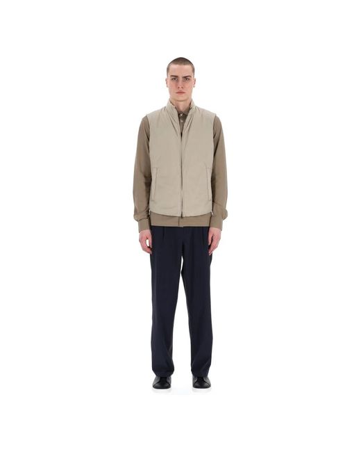 Herno Jassen ,Grijs ,Nylon Lichtgewicht Nylon Vest Voor Mannen in het Natural voor heren