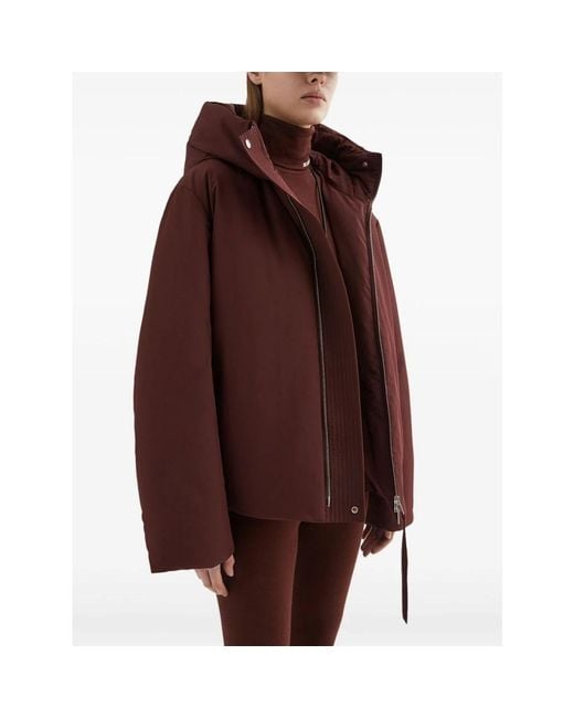 Jil Sander Purple Winter Jackets