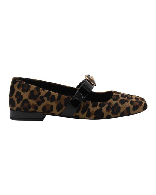 Versace Black Flats