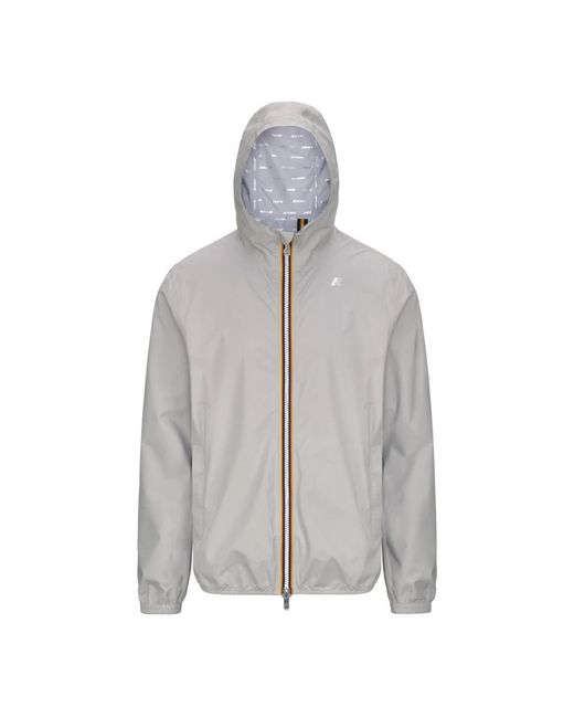 K-Way Gray Light Jackets for men