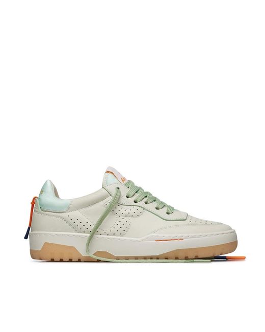 Barracuda Schoenen ,Wit ,Leer Witte Leren Sneakers in het White