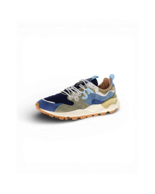 Flower Mountain Blue Sneakers for men