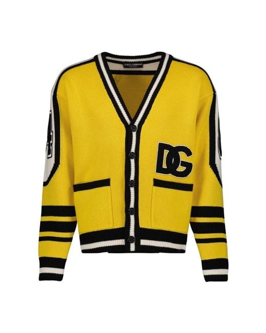 Knitwear > cardigans Dolce & Gabbana pour homme en coloris Yellow