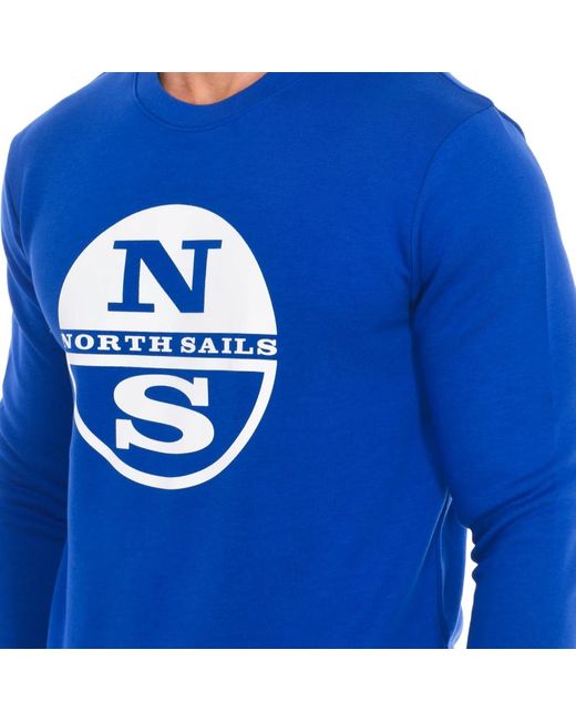 North Sails Blue Sweatshirts for men